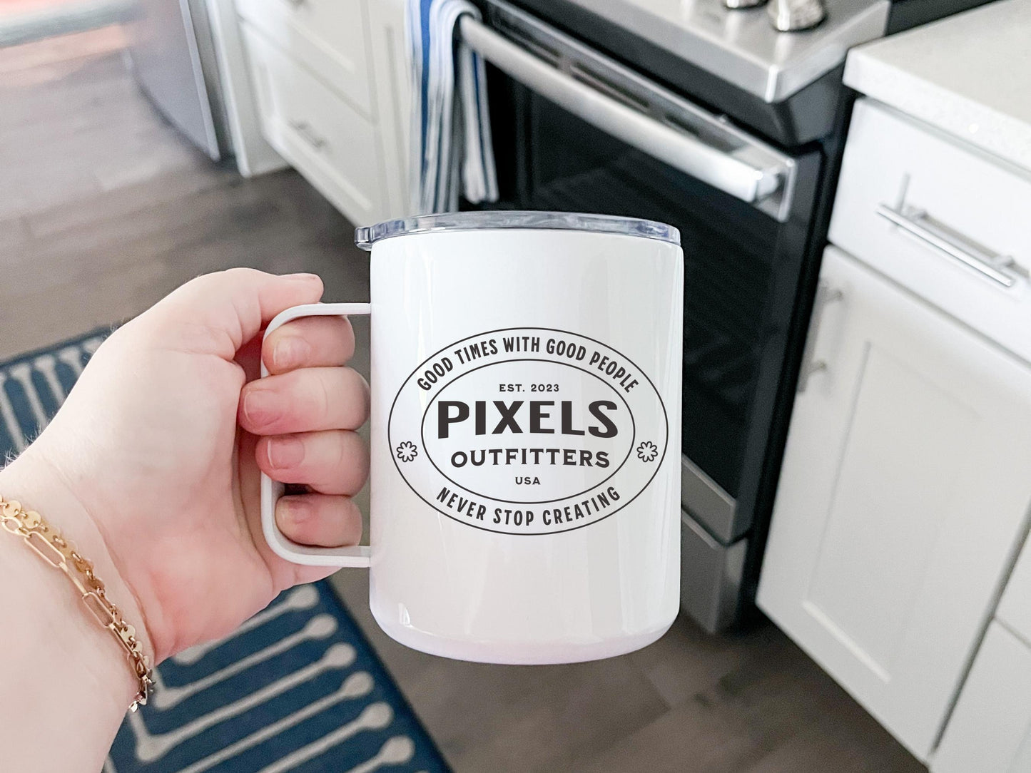 INSULATED COFFEE MUG, 10oz